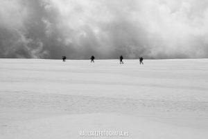 Travesía glaciar sobre el Plateau Rosa