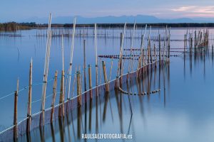 Aparejos de pesca en el lago