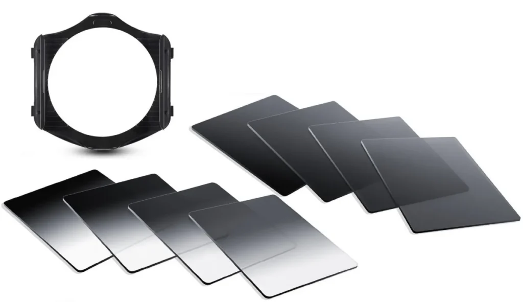 Sistema de filtros cuadrados con portafiltros