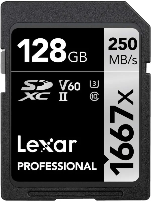 Tarjeta Lexar Professional 1667x de 128 GB