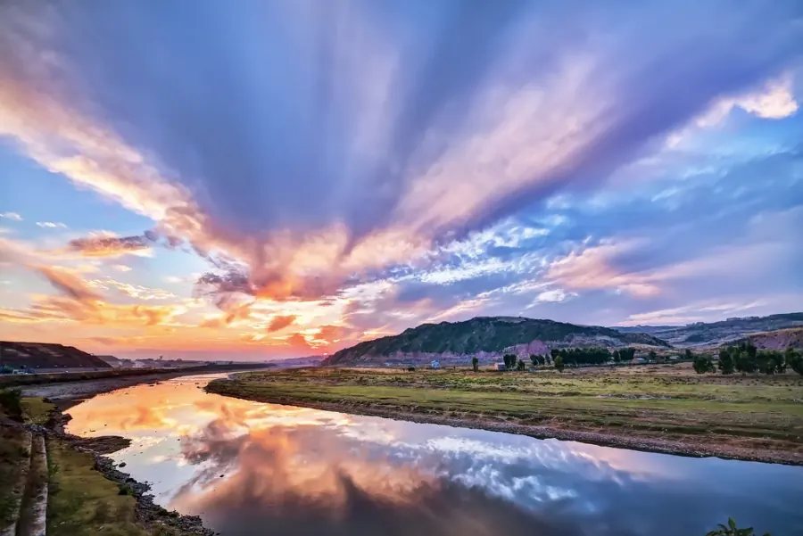 Fotografía de paisaje tomada con gran angular